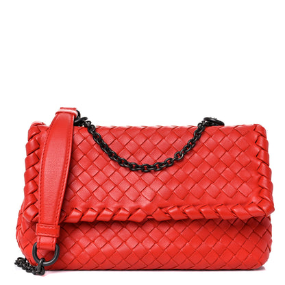 Bottega Veneta Nappa Intrecciato Baby Olimpia Shoulder Bag Vesuvio 1 of 15