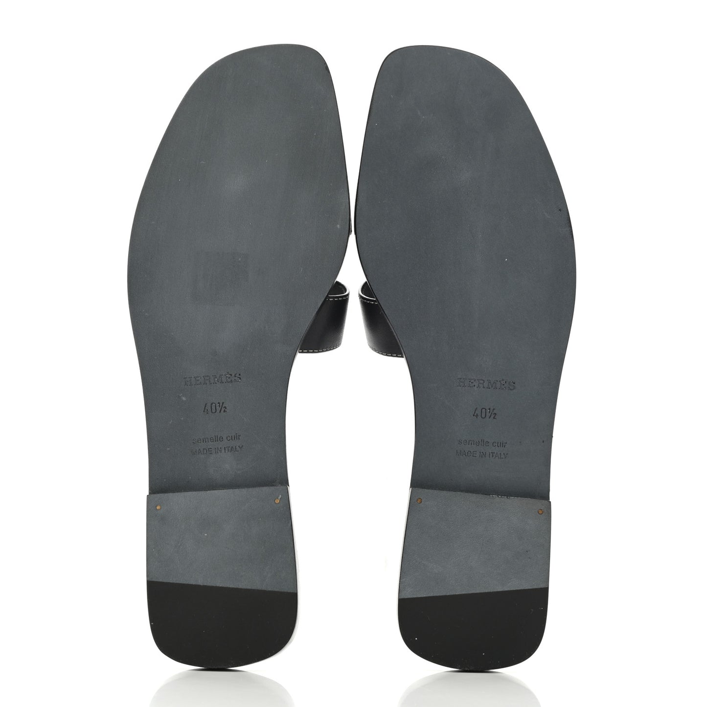 Box Calfskin Oran Sandals 40.5 Black