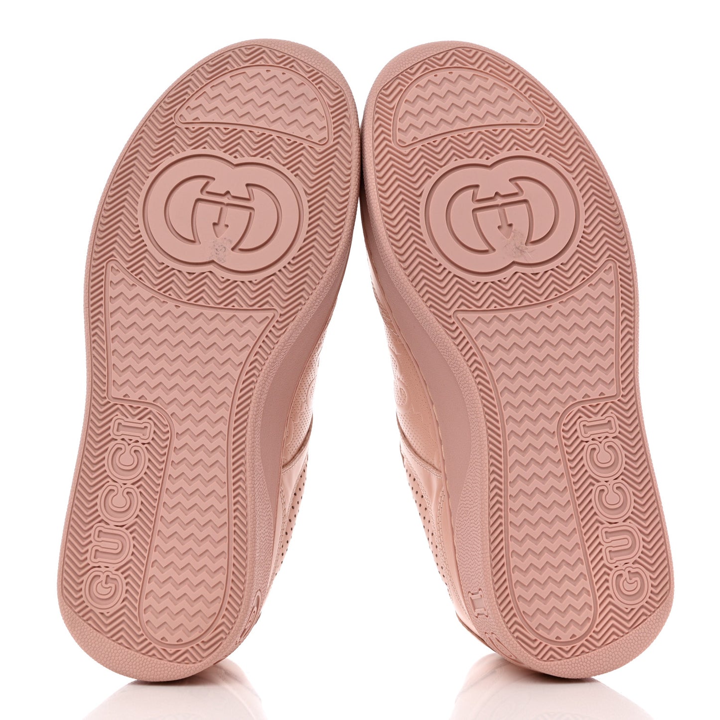 Calfskin GG Tennis Embossed Womens Platform 55mm Sneakers 36 Powder Pink