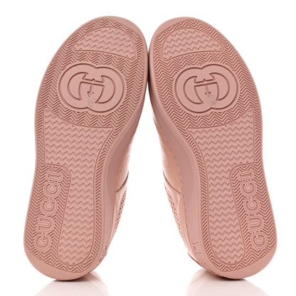 Gucci Calfskin GG Tennis Embossed Womens Platform 55mm Sneakers 36 Powder Pink 5 of 9