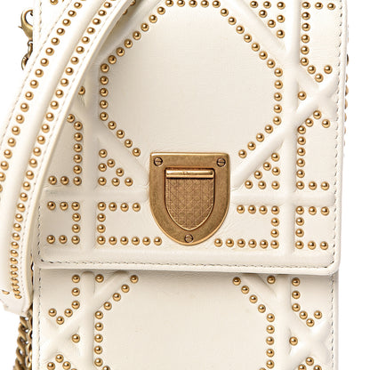 Christian Dior Lambskin Studded Vertical Diorama White 11 of 11