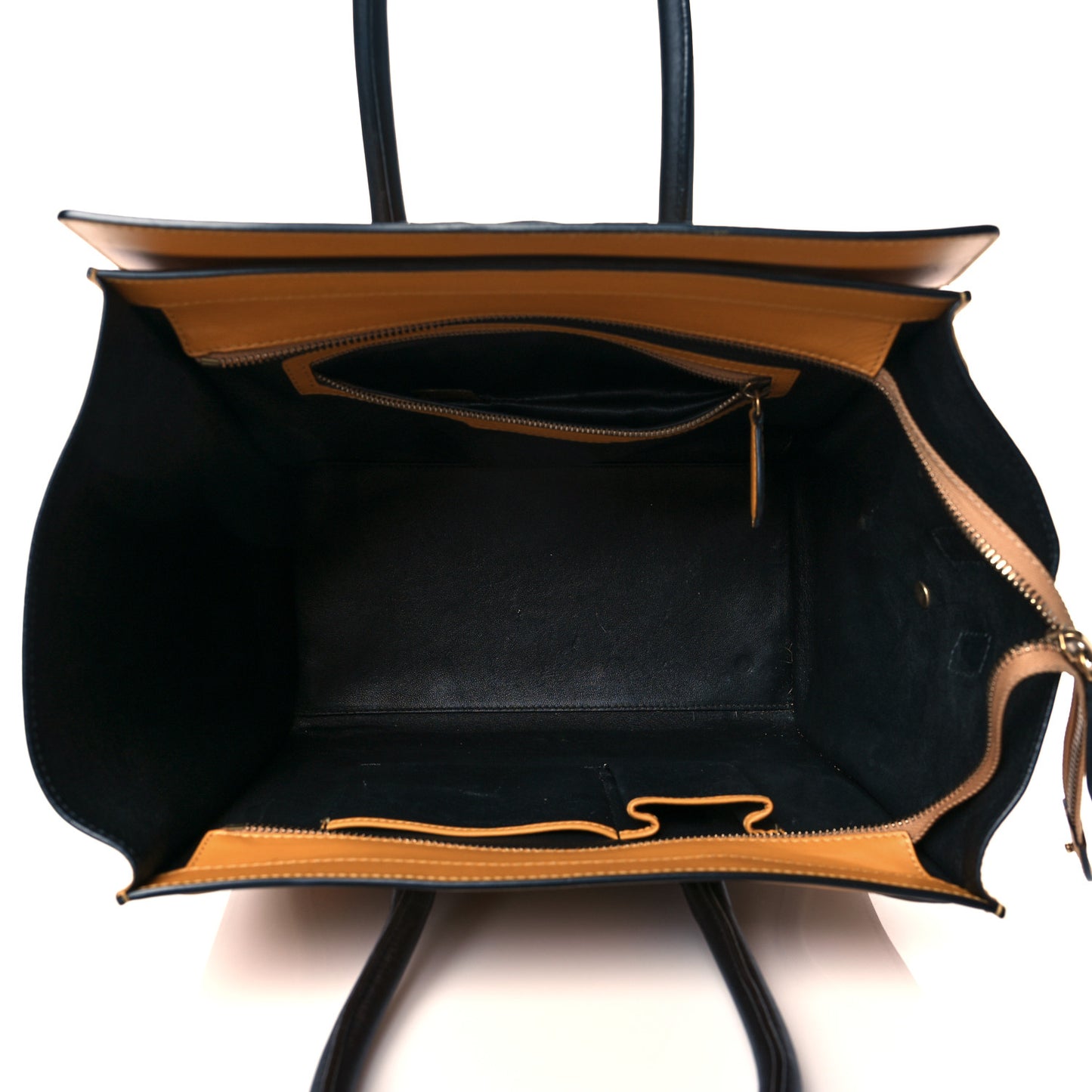 Smooth Calfskin Mini Luggage Amber