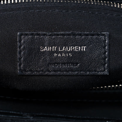 Saint Laurent Calfskin Y Quilted Monogram Medium Loulou Chain Satchel Black 6 of 16