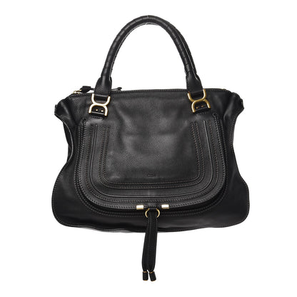 Chloe Calfskin Large Marcie Satchel Black 1 of 9