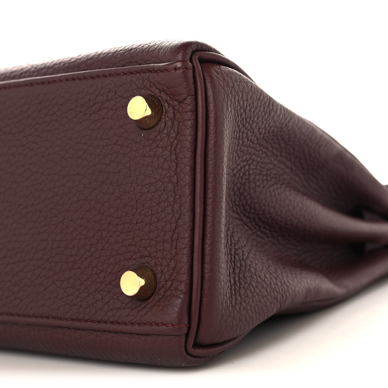 Hermes Togo Kelly Retourne 25 Bordeaux 10 of 11