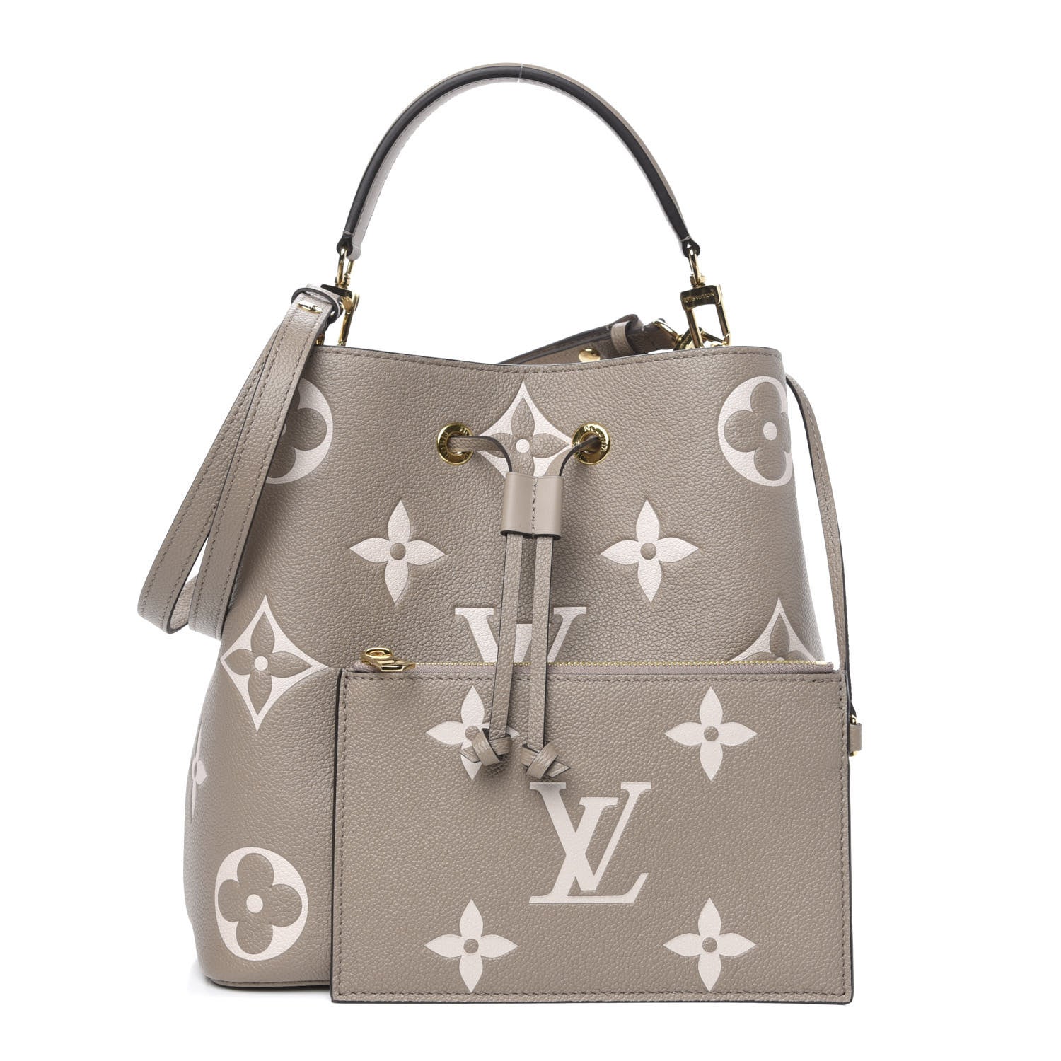Louis Vuitton Empreinte Monogram Giant Neonoe MM Tourterelle Creme 1 of 10