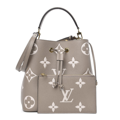 Louis Vuitton Empreinte Monogram Giant Neonoe MM Tourterelle Creme 1 of 10
