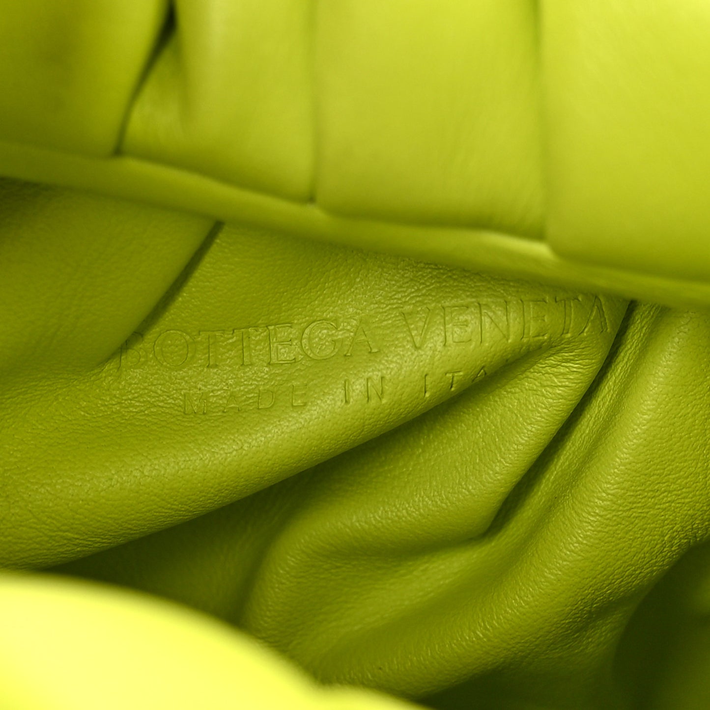 Smooth Butter Calfskin Small The Shoulder Pouch Acid Kiwi