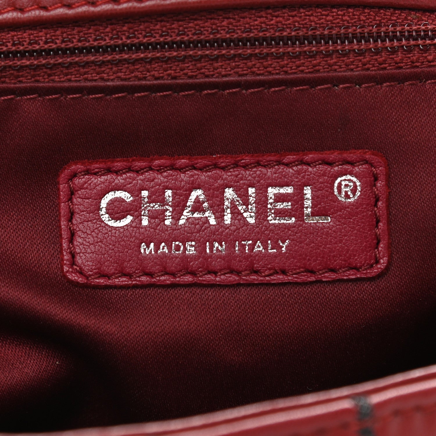 Chanel Lambskin Vertical Stitch Jumbo Single Flap Dark Red 6 of 10