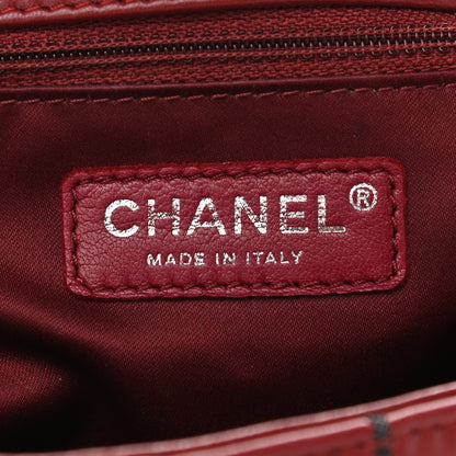 Chanel Lambskin Vertical Stitch Jumbo Single Flap Dark Red 6 of 10