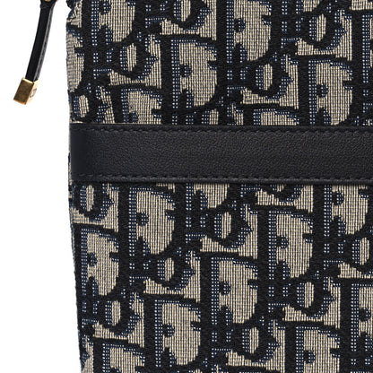 Christian Dior Oblique Pouch Clutch Blue 8 of 8