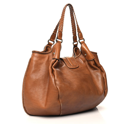 Gucci Pebbled Calfskin Medium Marrakech Shoulder Bag Camel 3 of 11