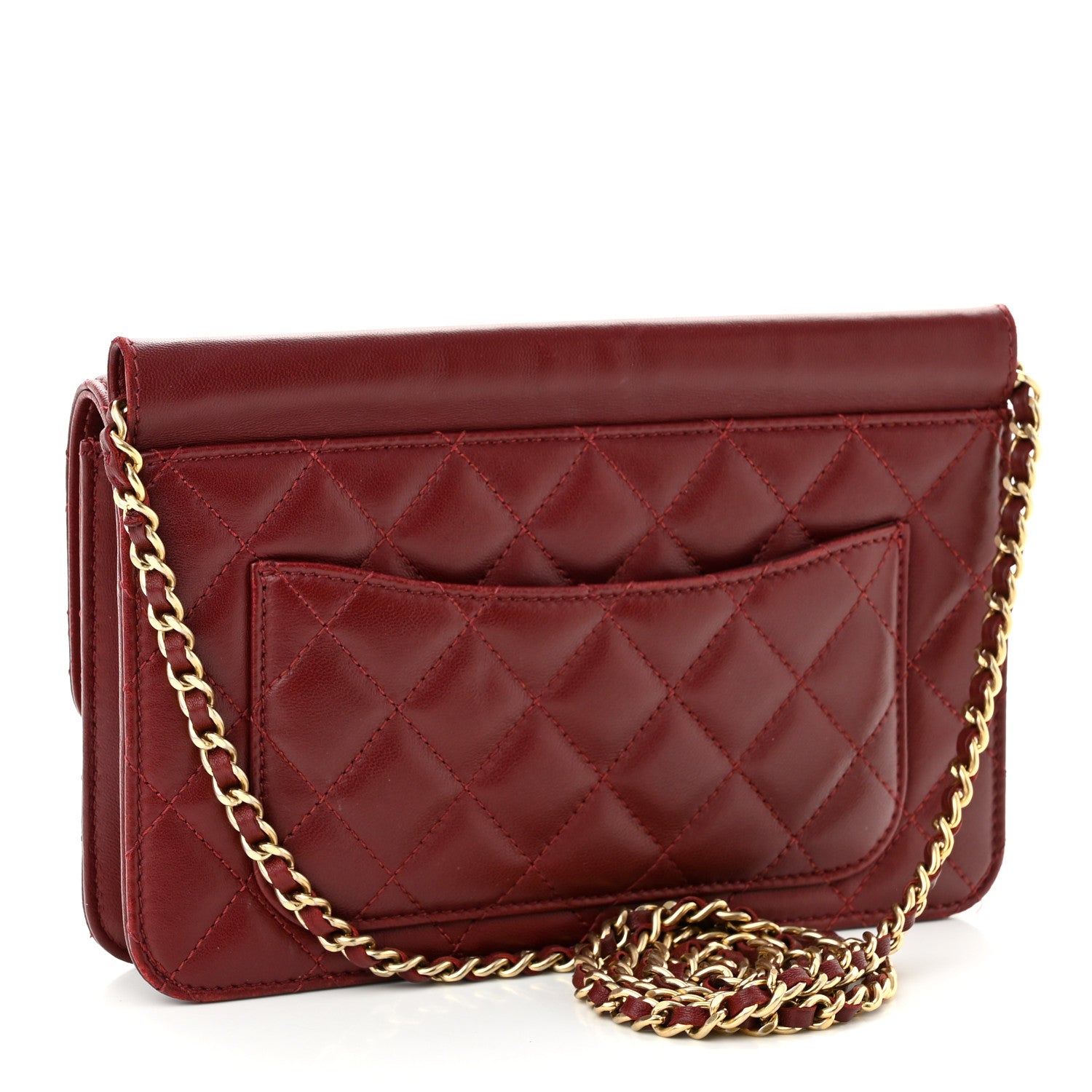 Chanel Lambskin Quilted Medium Crossing Times Flap Red 3 of 10