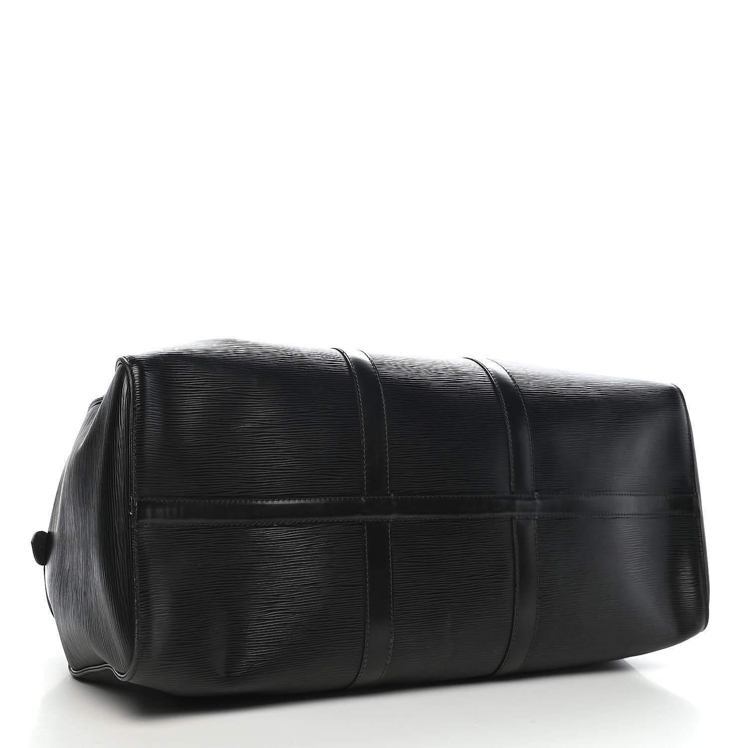 Louis Vuitton Epi Keepall 50 Black 3 of 8