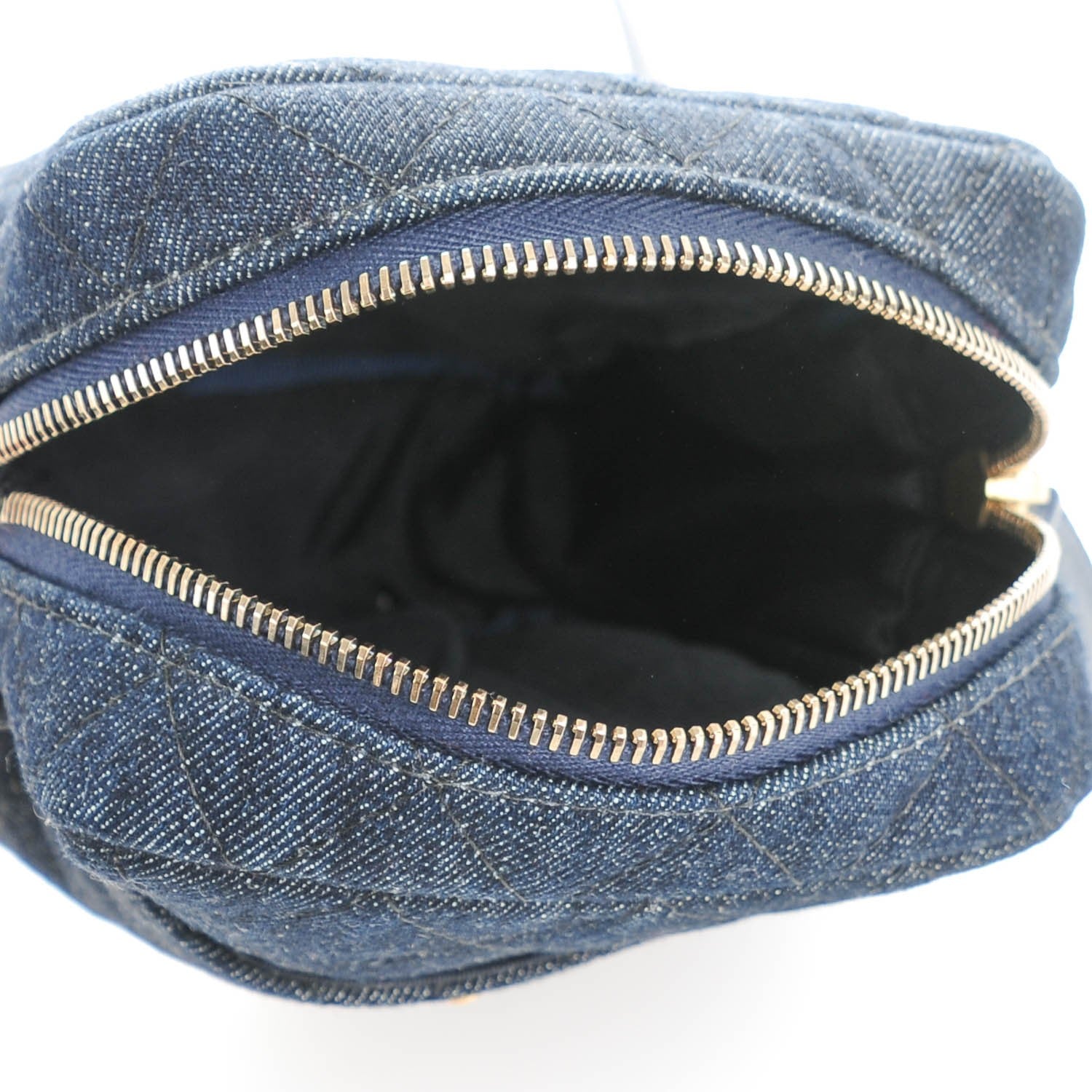 Chanel Washed Denim Quilted Reissue Camera Case Dark Blue 5 of 7