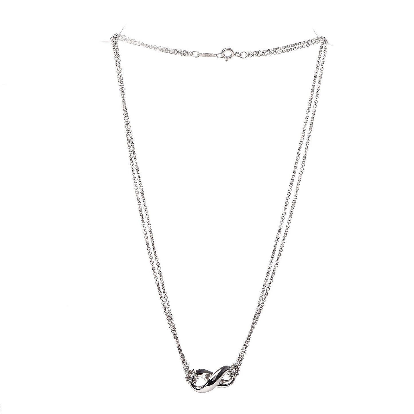 Sterling Silver Figure 8 Pendant Necklace