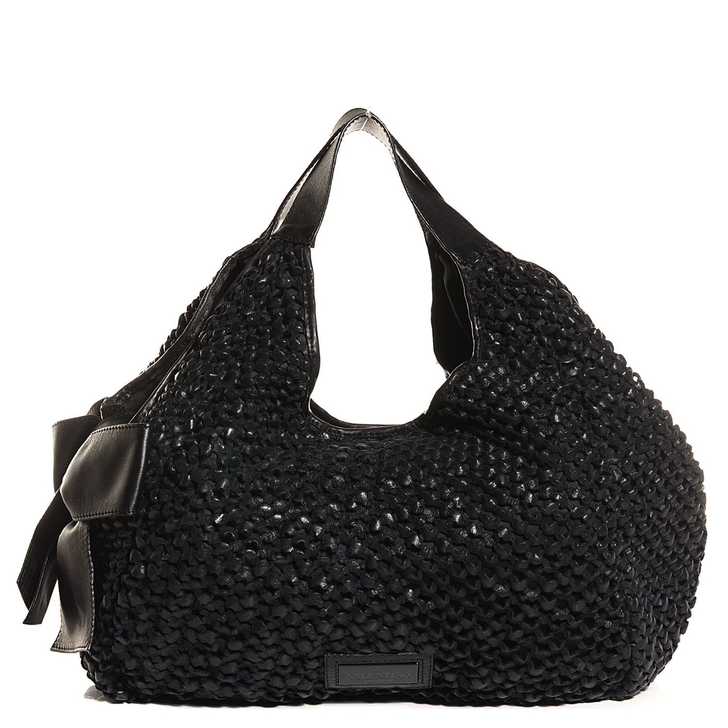 Nappa Large Nuage Bow Tote Black