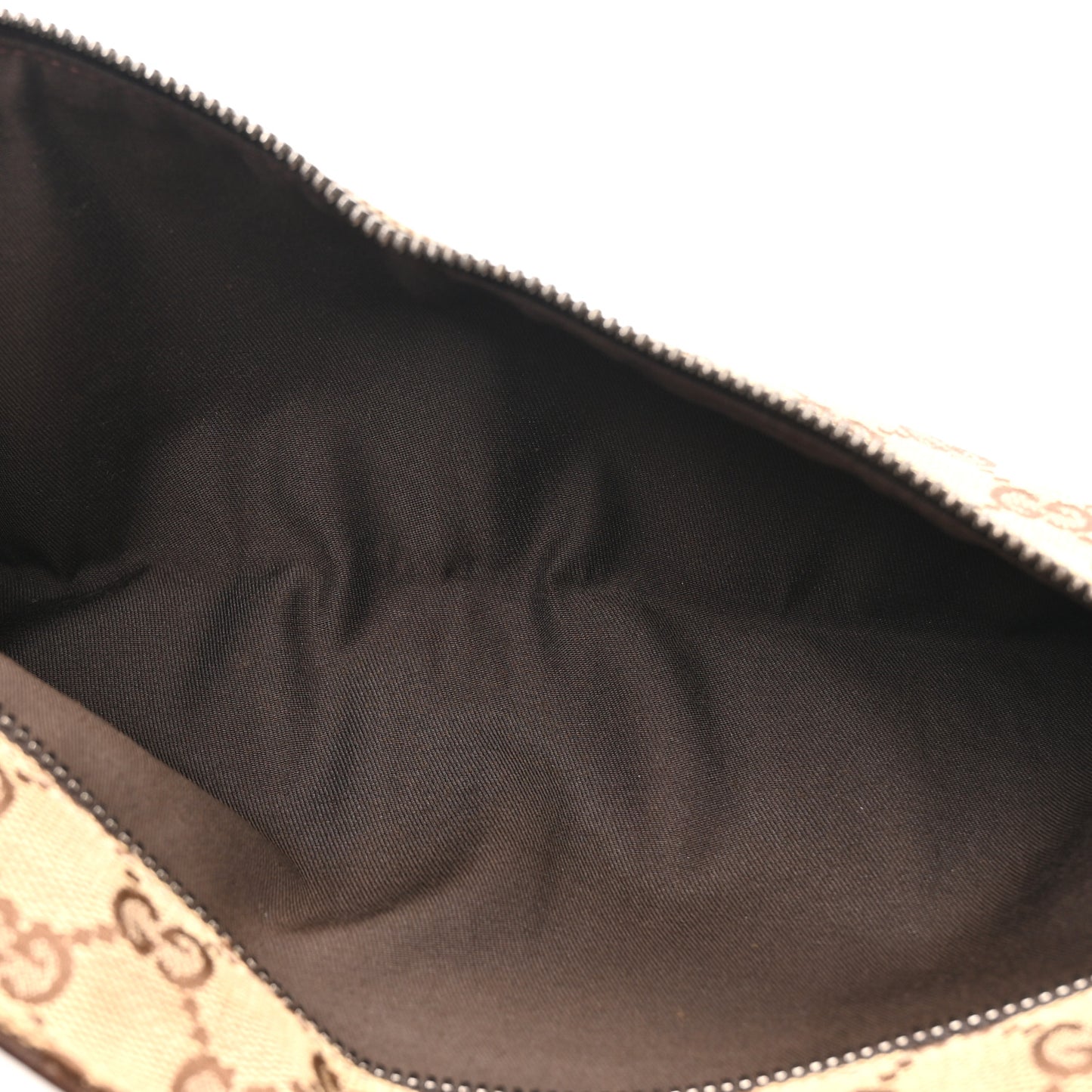 Monogram Web Belt Bag Dark Brown