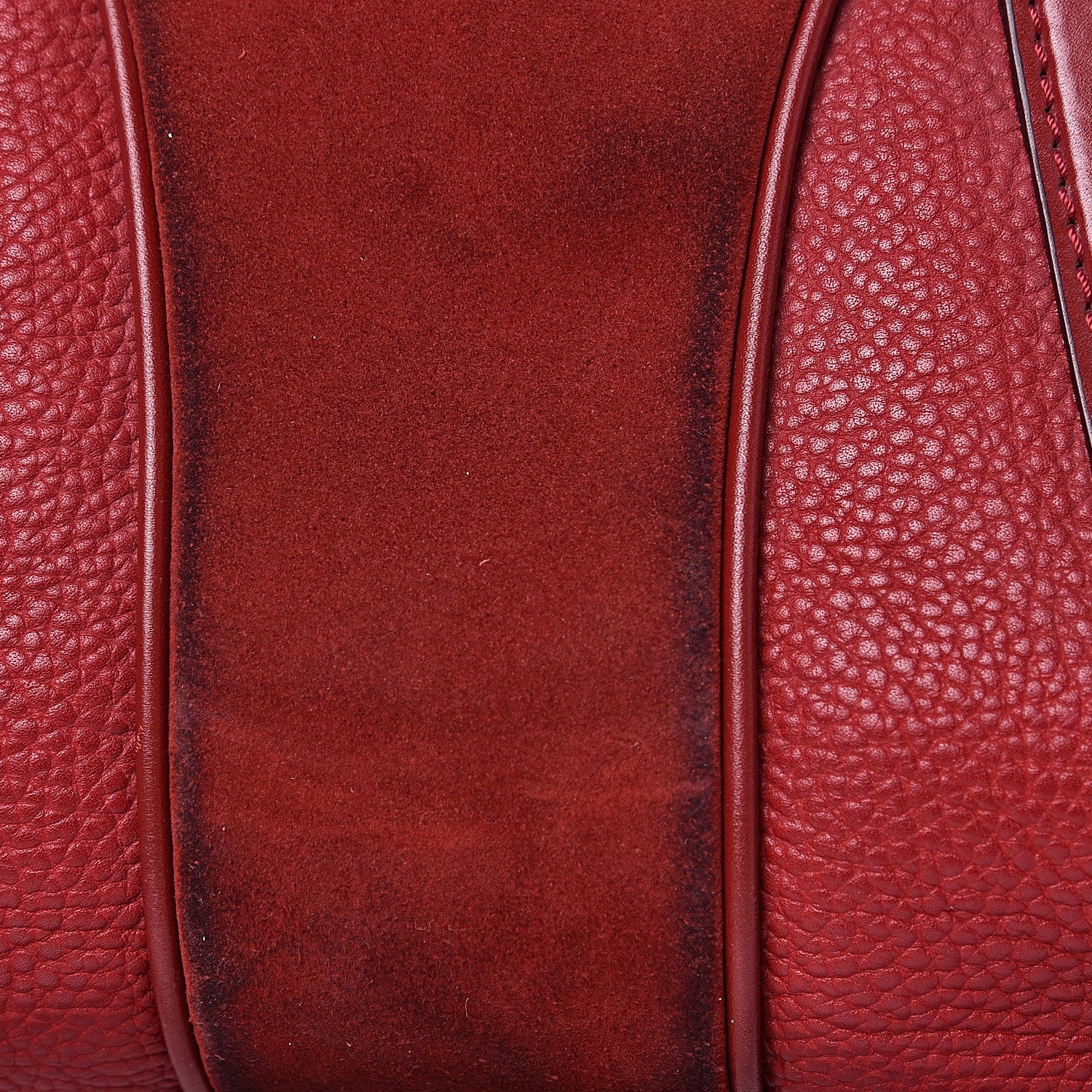 Burberry Grainy Calfskin Suede Prorsum Tassel Satchel Red 13 of 14