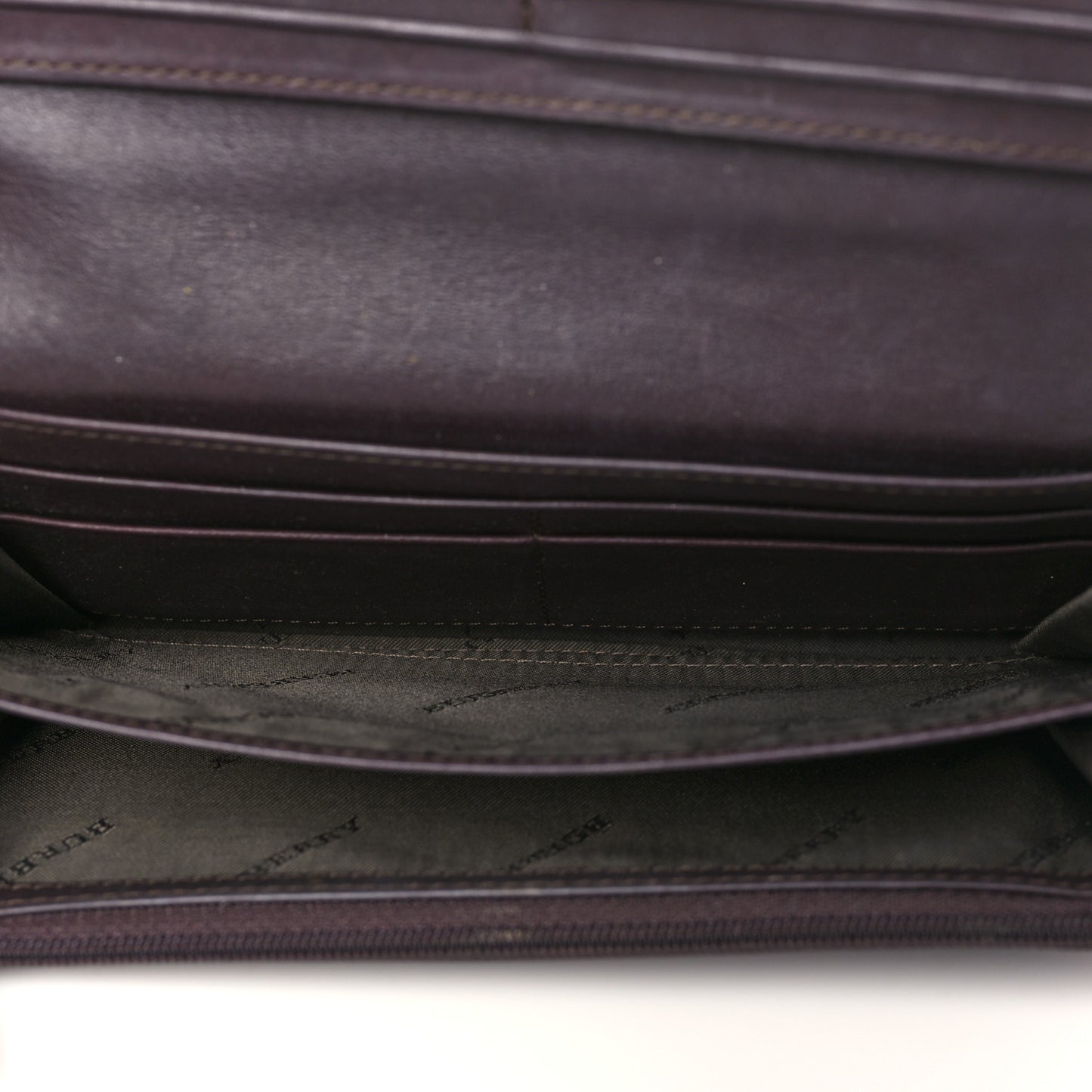 Smoked Check Penrose Continental Wallet Brown