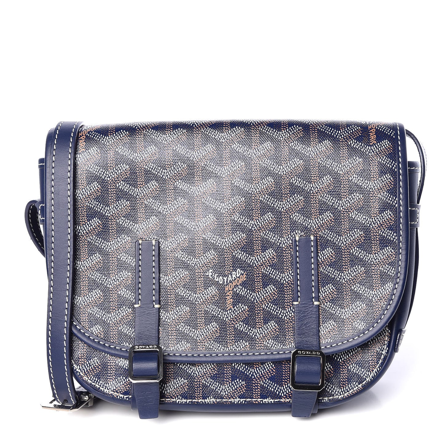 Goyardine Belvedere PM Messenger Bag Blue