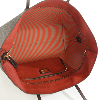 Fendi Zucca Spalmati Medium Roll Tote Tobacco Papavero 2 of 9