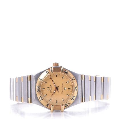 Omega Stainless Steel 18K Yellow Gold 22mm Constellation Quartz Watch Champagne 1262.10 3 of 6