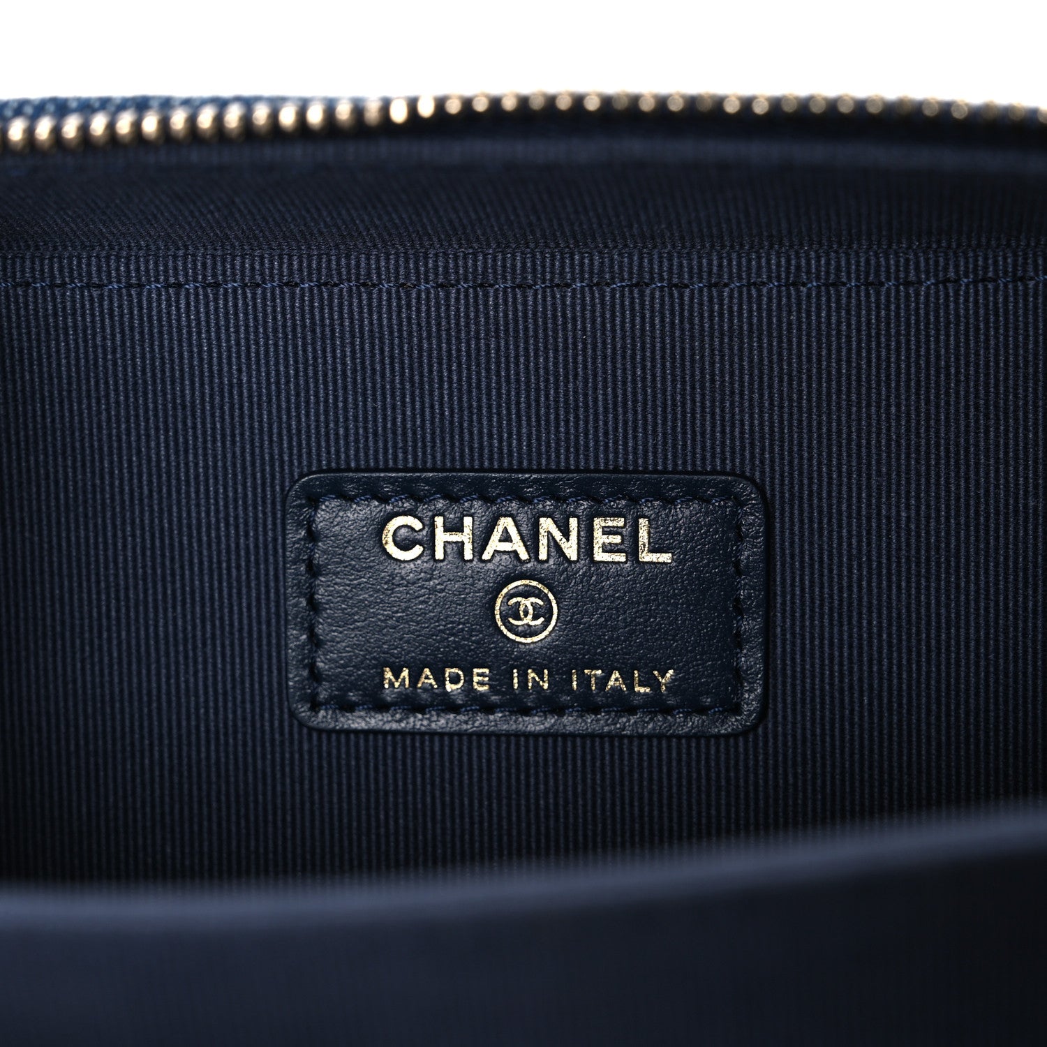 Chanel Printed Denim CC Camera Case Blue 6 of 10