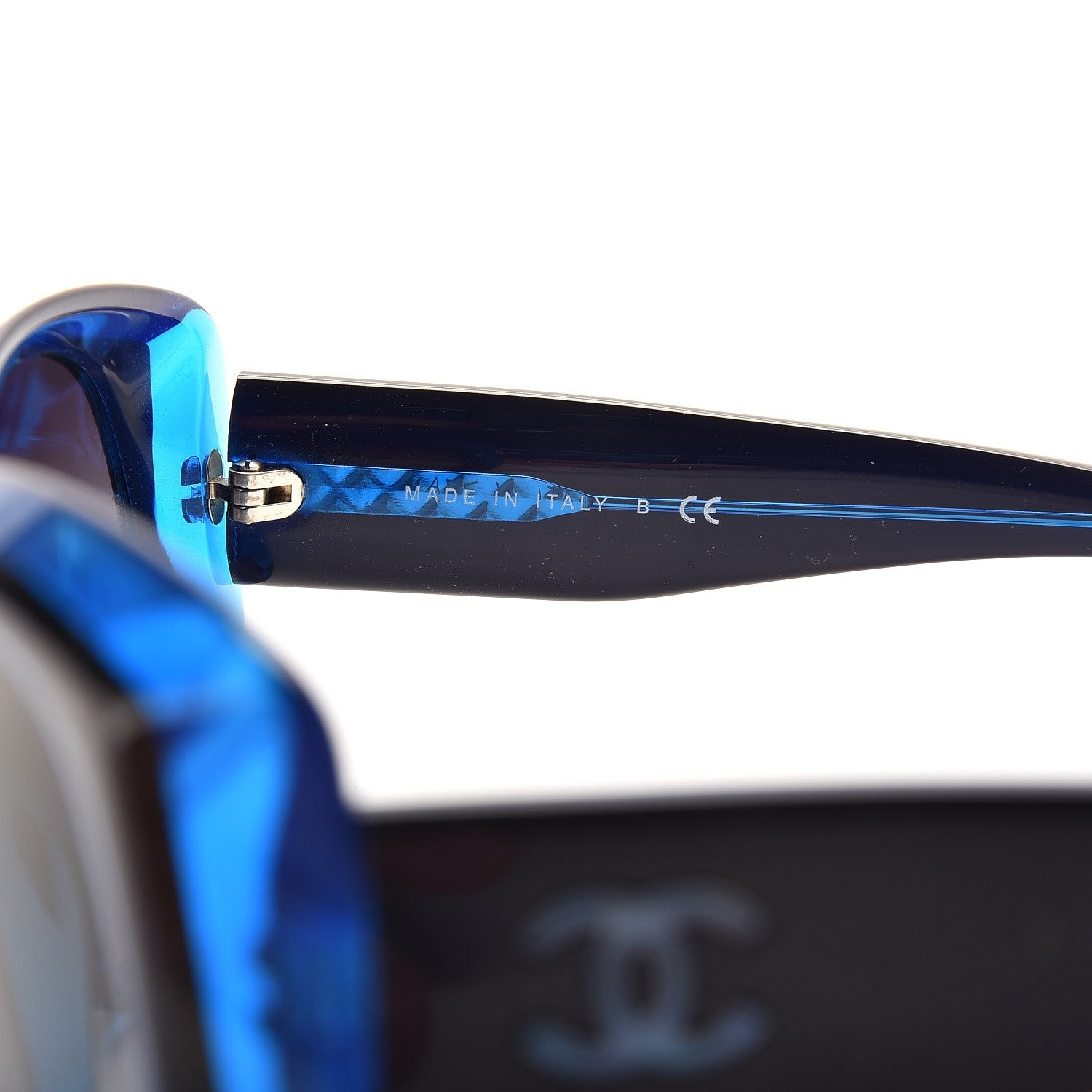 Chanel Mother of Pearl CC Sunglasses 5227-H Blue 6 of 10