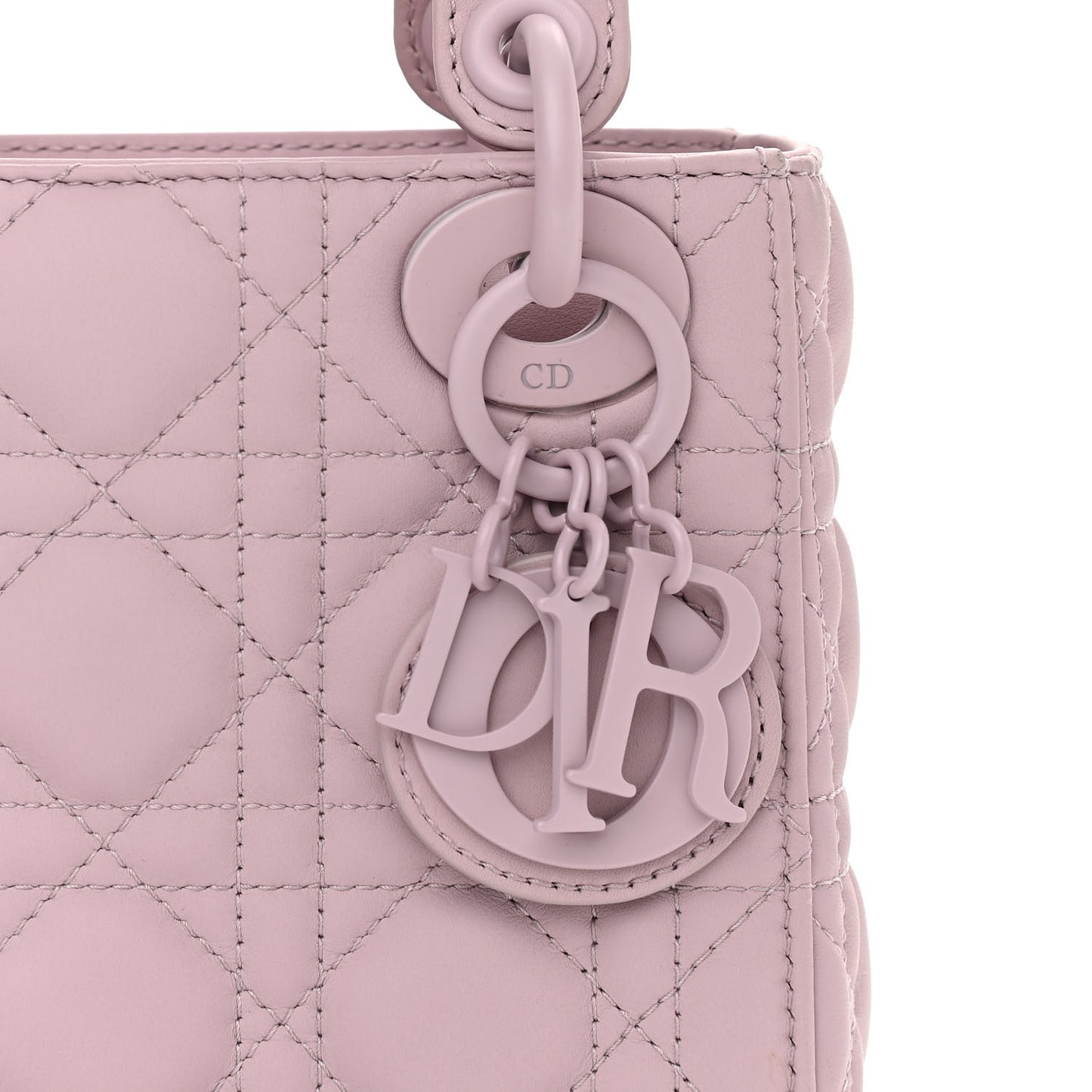 Ultra Matte Calfskin Cannage Mini Lady Dior Lavender