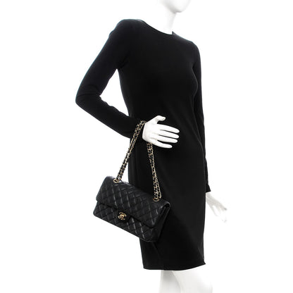 Chanel Caviar Quilted Medium Double Flap Black 2 of 8