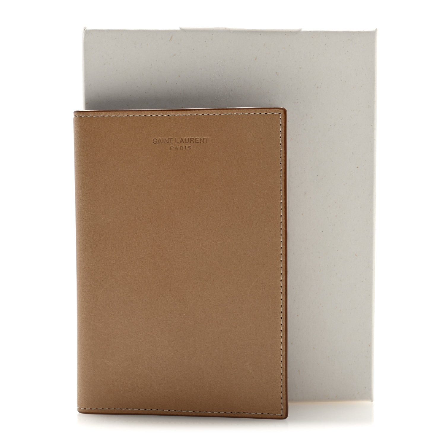 Saint Laurent Smooth Calfskin Passport Holder Beige 7 of 7