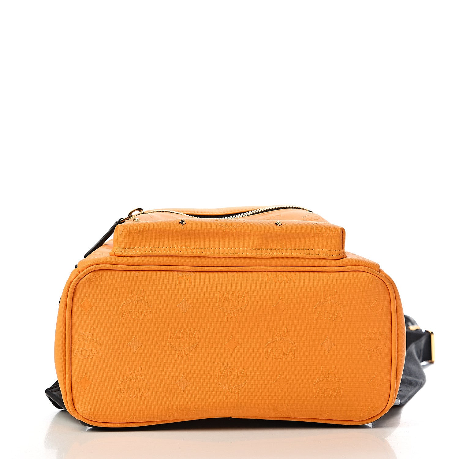 MCM Odeon Studded Small Backpack Orange 8 of 9