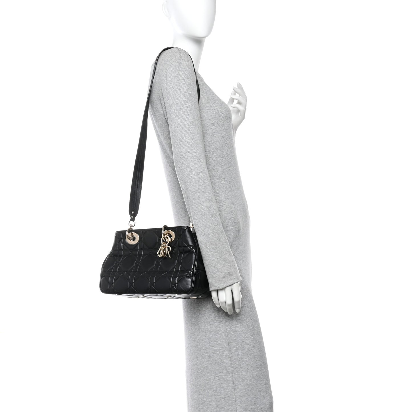 Lambskin Cannage The Lady 95.22 Black