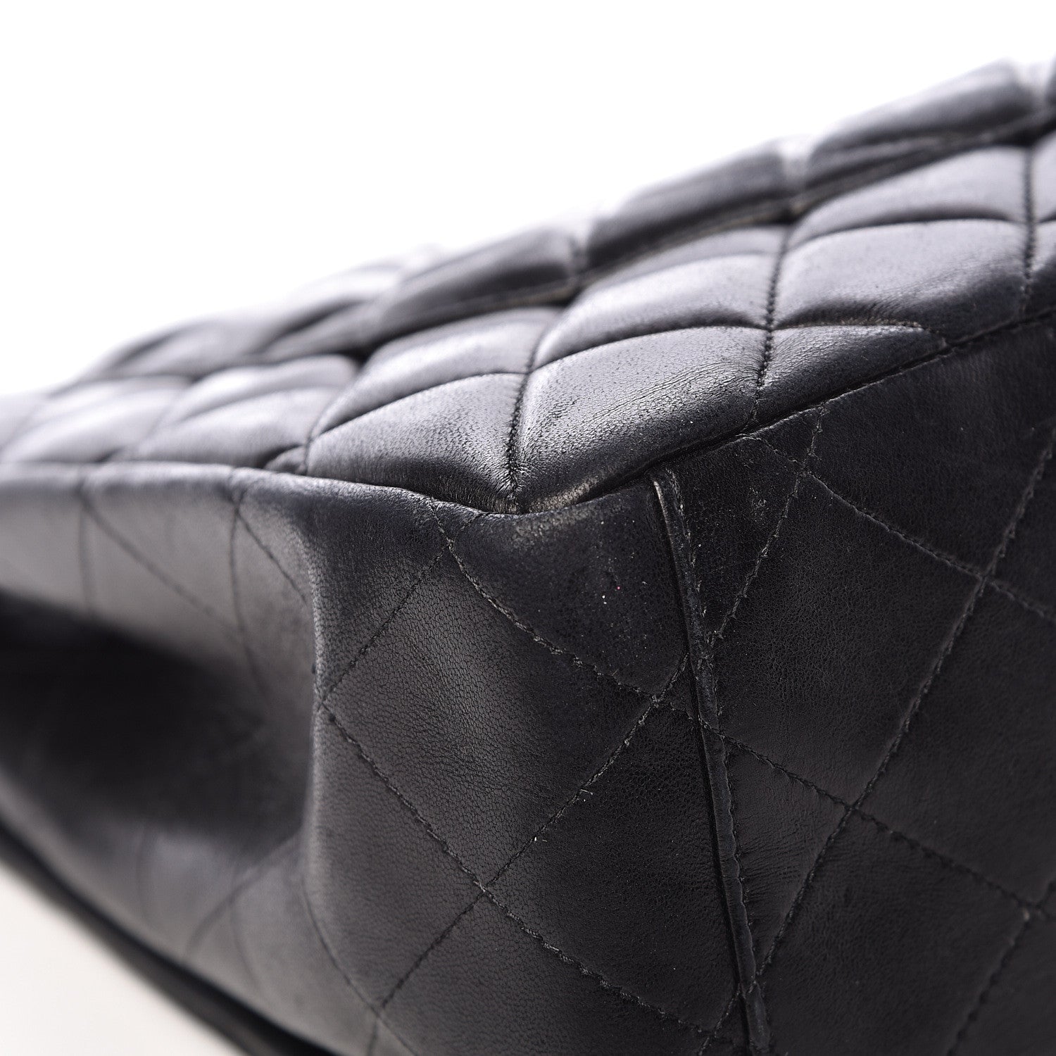 Chanel Lambskin Quilted Maxi Single Flap Black 14 of 16