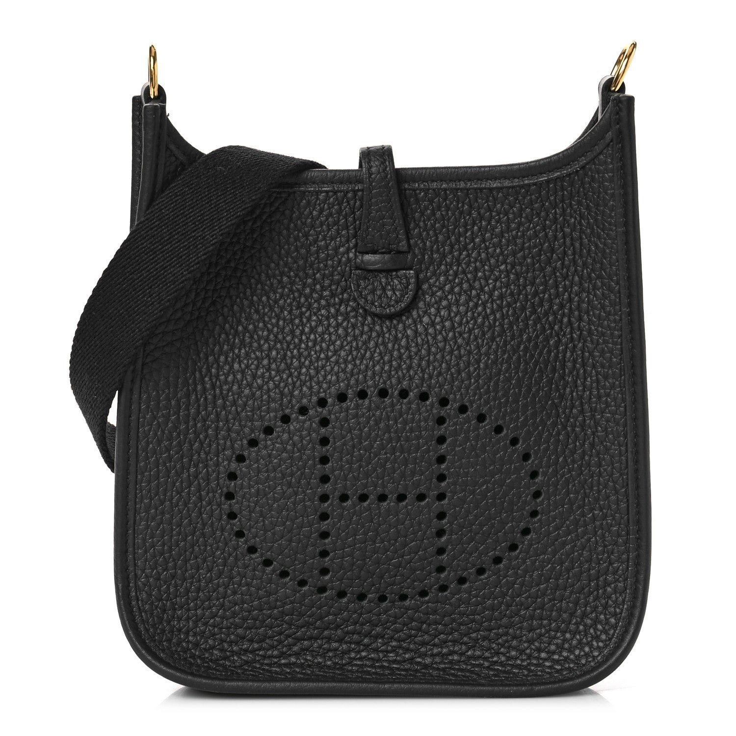 Hermes Taurillon Clemence Evelyne TPM Black 1 of 9