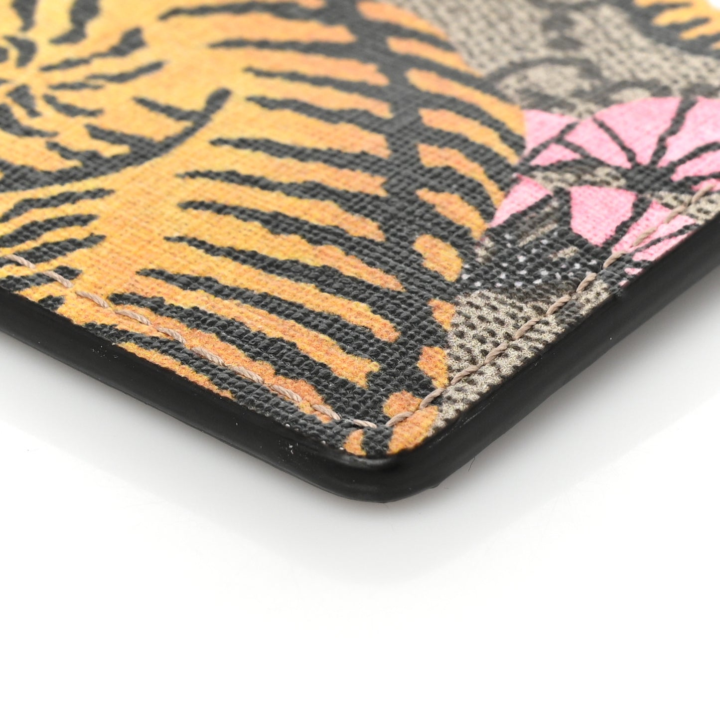 GG Supreme Monogram Bengal Zip Pouch Beige New Acero Crop Pink