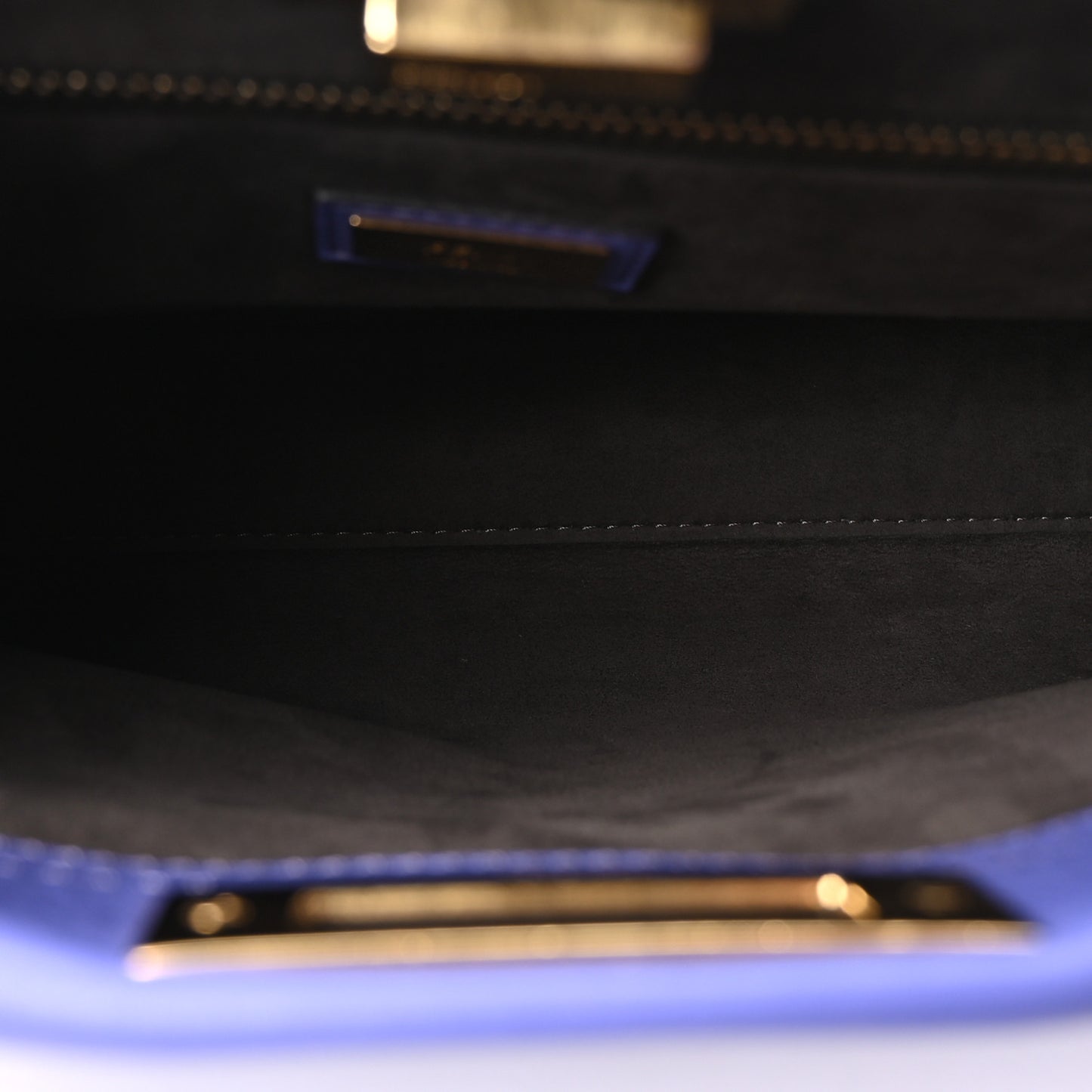 Vitello Seta Medium Peekaboo Iconic Satchel Viola Cassis