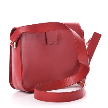 Saint Laurent Calfskin Classic Y Satchel Red 3 of 25