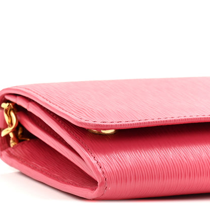 Prada Vitello Move Chain Wallet Peonia 8 of 9