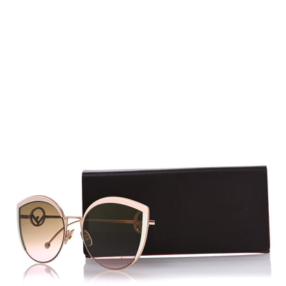 Fendi Metal Acetate F is Fendi Cat Eye Sunglasses FF 0290/S  Pink Gold 7 of 7