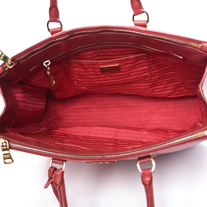 Prada Saffiano Lux Large Galleria Double Zip Tote Fuoco 5 of 17