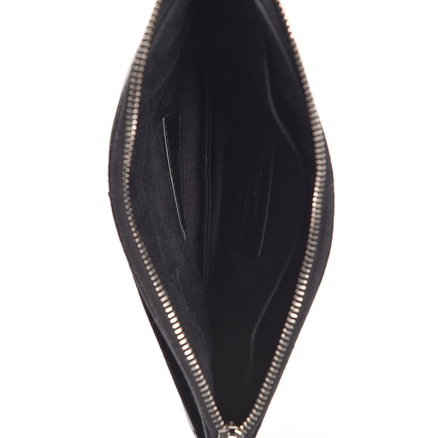 Grain De Poudre Chevron Monogram Bill Pouch Black