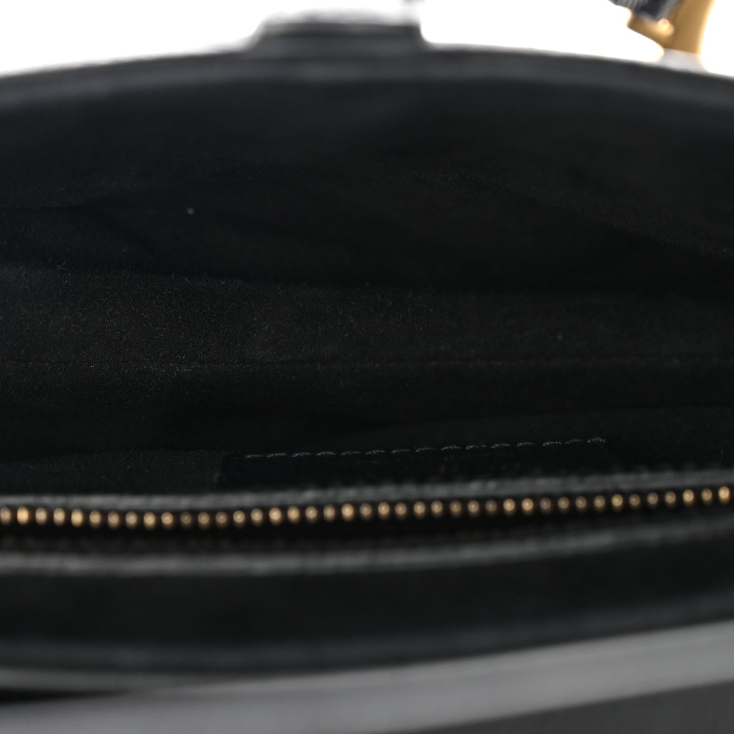 Grained Calfskin Saddle Bag Black