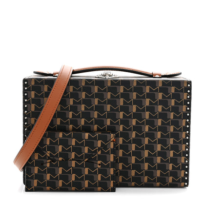 Moynat Toile 1920 Oh! Little Suitcase Carbon Bronze Cognac 3 of 11