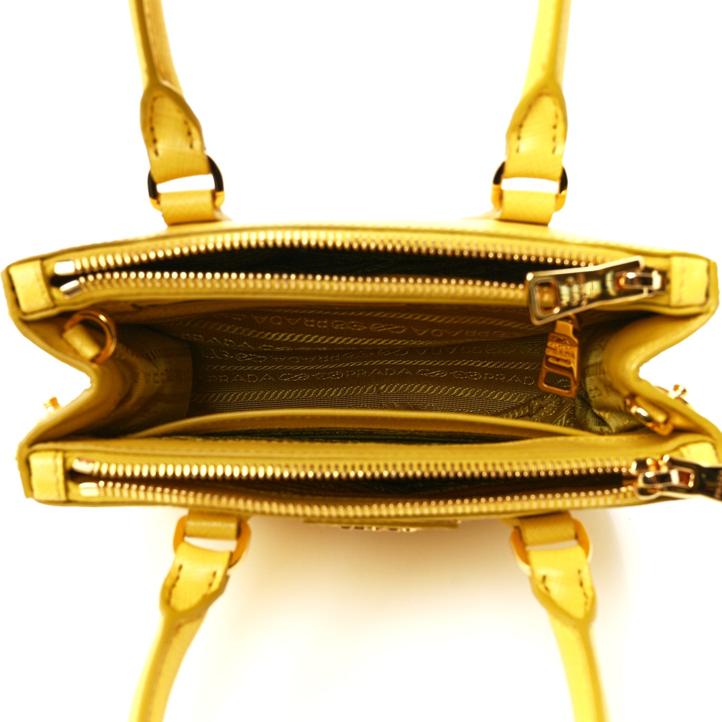 Saffiano Lux Mini Galleria Double Zip Tote Sole