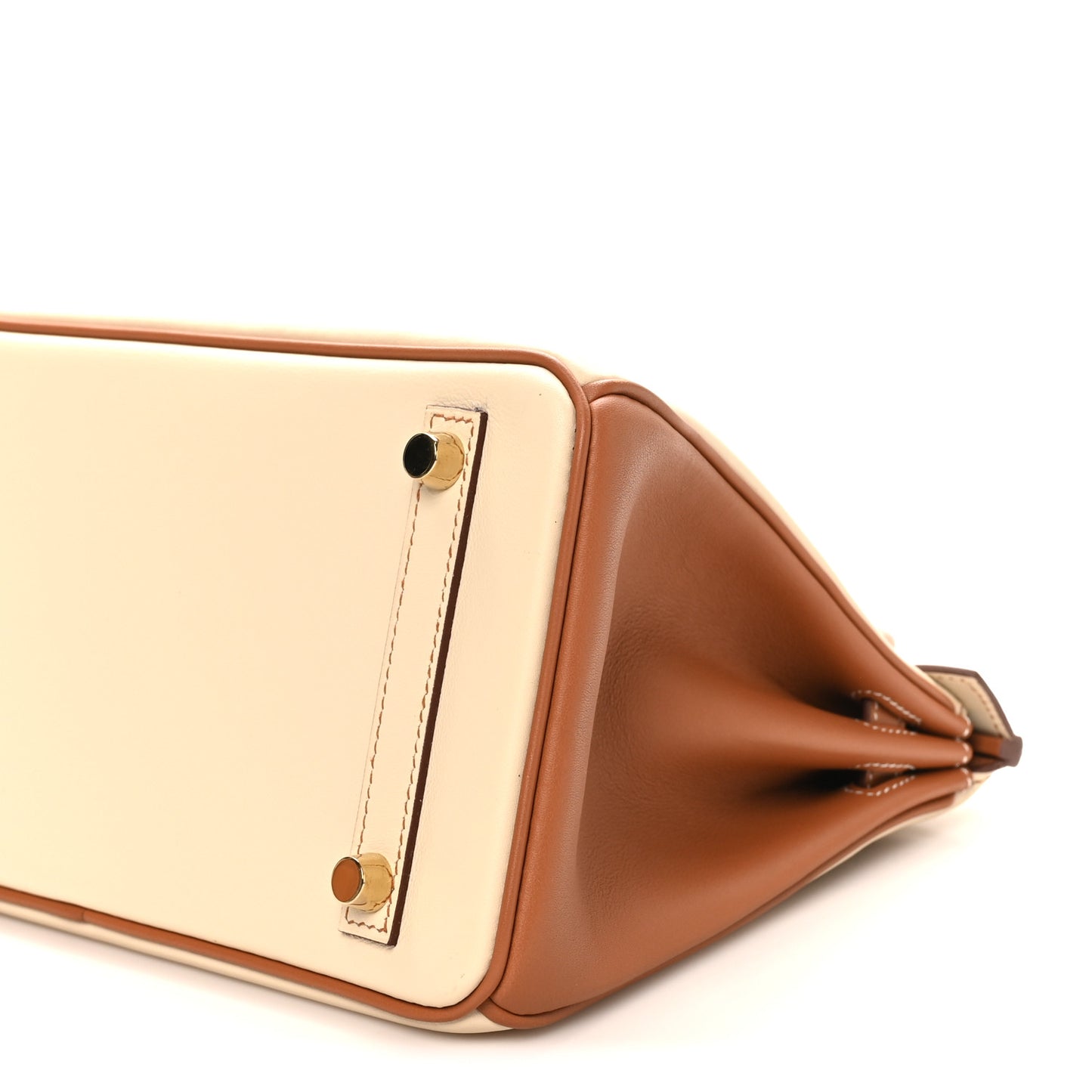 Swift Horseshoe Birkin 25 Craie Gold