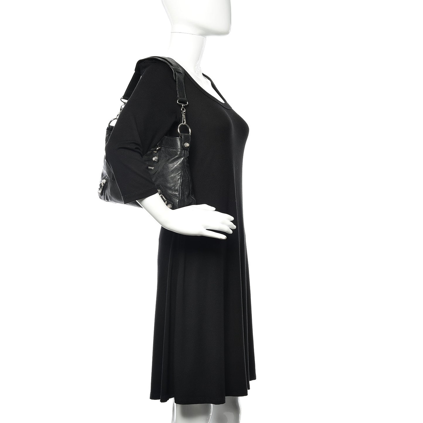 Agneau Giant 12 Silver Hardware First Black