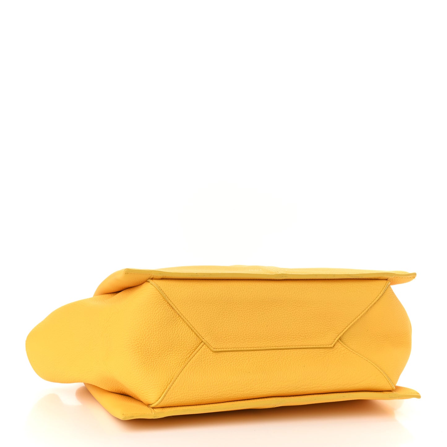 Baby Grained Calfskin Small Tri-Fold Bag Citrus