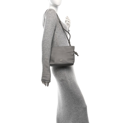 Loewe Calfskin Mini Flamenco Knot Clutch Pearl Grey 3 of 17
